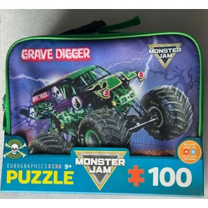 Monster Jam 100pc Puzzle/Lunchbag Combo - Grave Digger Monster Jam 100pc Puzzle/Lunchbag Combo - Grave Digger