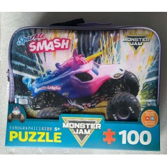 Monster Jam 100pc Puzzle/Lunchbag Combo - Sparkle Smash