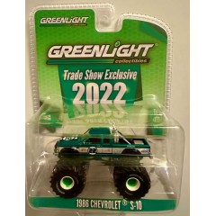 Greenlight 2022 Trade Show Exclusive 1986 Chevy S10 Monster Truck - Green Machine!