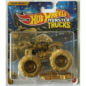 Hot Wheels Monster Trucks Shark Wreak Gold Exclusive