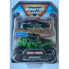 Spin Master Monster Jam Grave Digger w/ Racecar - Series 1