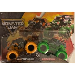 Spin Master Monster Jam Series 36 JCB Digatron / Grave Digger Double Pack