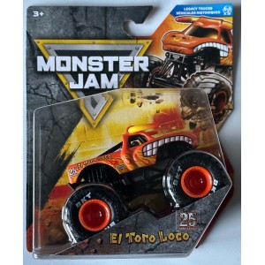 Spin Master Monster Jam Series 46 El Toro Loco - 25th Anniversary logo on truck Spin Master Monster Jam Series 46 El Toro Loco - 25th Anniversary logo on truck