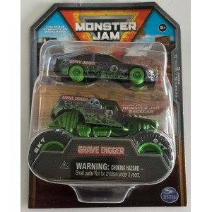 Spin Master Monster Jam Grave Digger w/ Racecar - Series 5 Spin Master Monster Jam Grave Digger w/ Racecar - Series 5