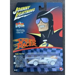 Johnny Lightning Speed Racer Captain Terror Car - White Lightning! Johnny Lightning Speed Racer Captain Terror Car - White Lightning!